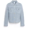 Women Barrie Denim regular cashmere and cotton jacket