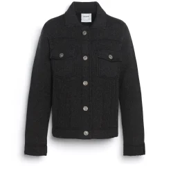 Women Barrie Denim regular cashmere and cotton jacket