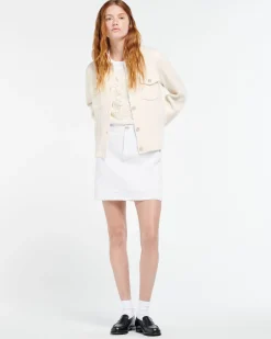 Women Barrie Denim regular cashmere and cotton jacket