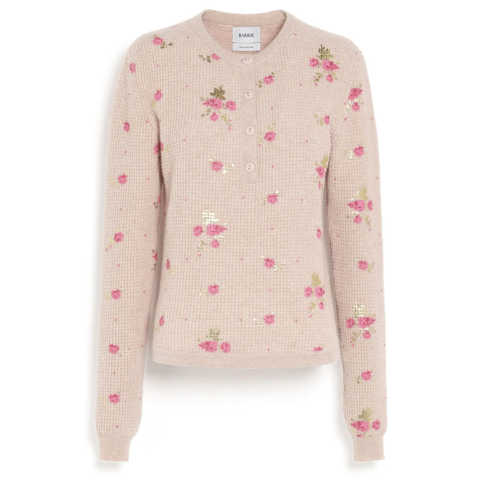 Women Barrie Floral print cashmere jumper