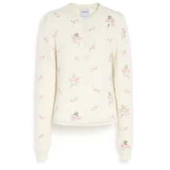 Women Barrie Floral print cashmere jumper