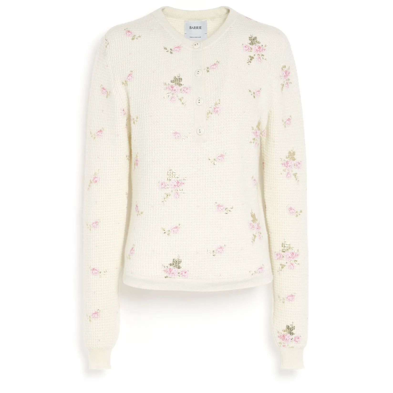 Women Barrie Floral print cashmere jumper