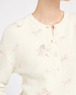 Women Barrie Floral print cashmere jumper