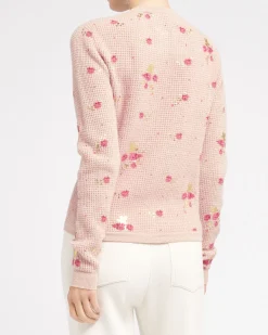 Women Barrie Floral print cashmere jumper