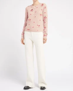 Women Barrie Floral print cashmere jumper