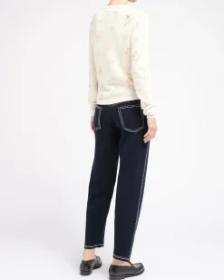 Women Barrie Floral print cashmere jumper