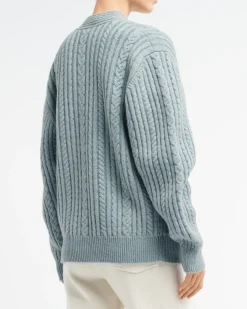 Women Barrie Heavy oversized cashmere and wool cardigan