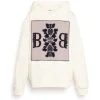 Women Barrie Hoodie with logo cashmere patch