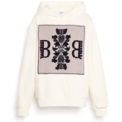 Women Barrie Hoodie with logo cashmere patch