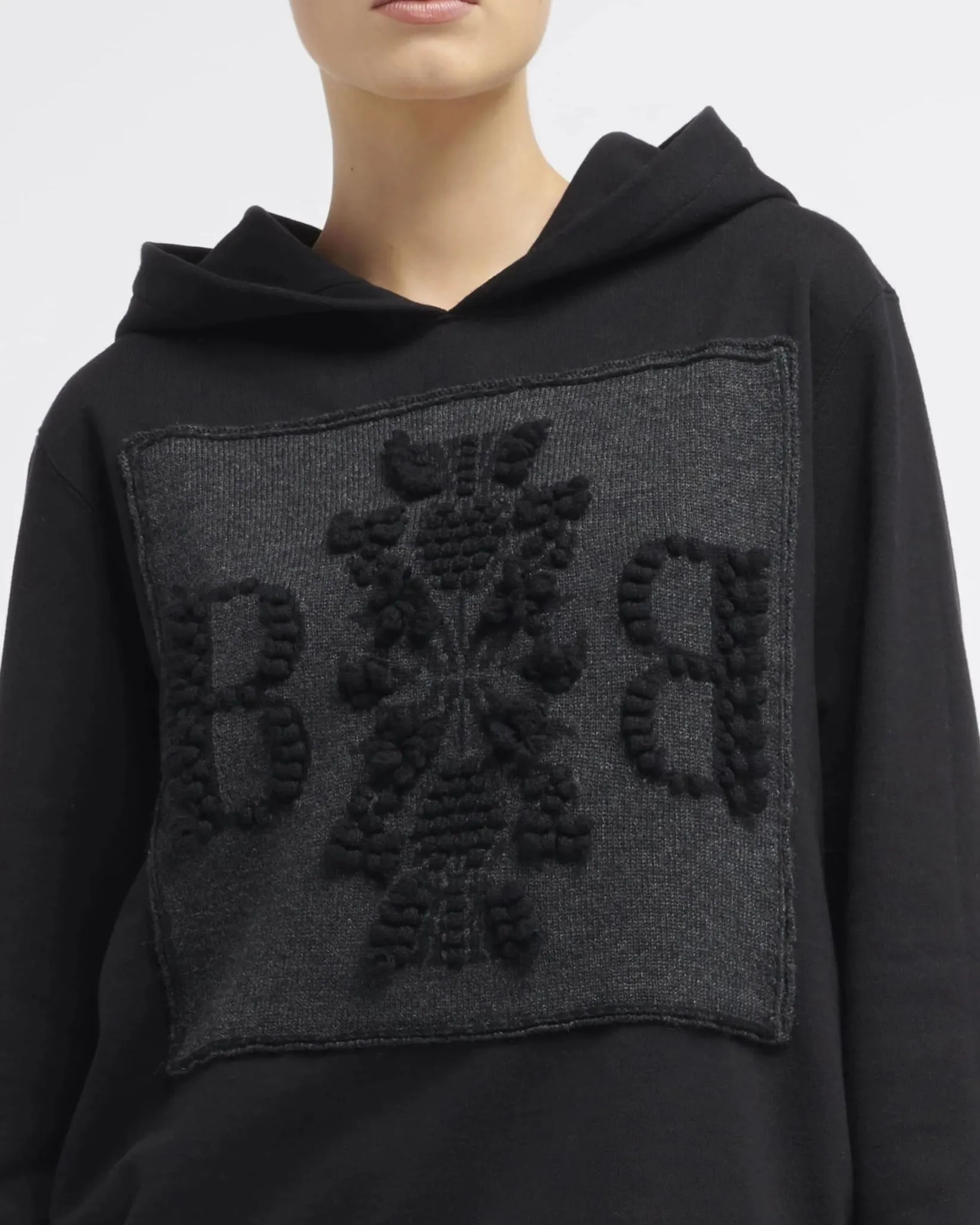 Women Barrie Hoodie with logo cashmere patch