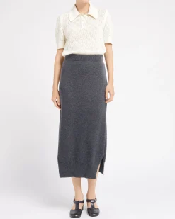 Women Barrie Iconic cashmere skirt