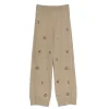Women Barrie Iconic embroidered trousers in cashmere