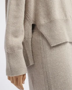 Women Barrie Iconic oversized roll-neck cashmere jumper