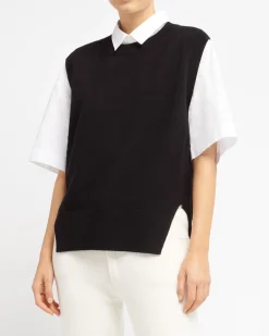Women Barrie Iconic sleeveless cashmere jumper