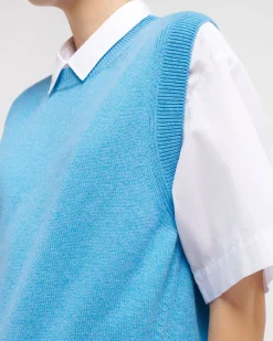 Women Barrie Iconic sleeveless cashmere jumper
