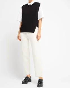 Women Barrie Iconic sleeveless cashmere jumper