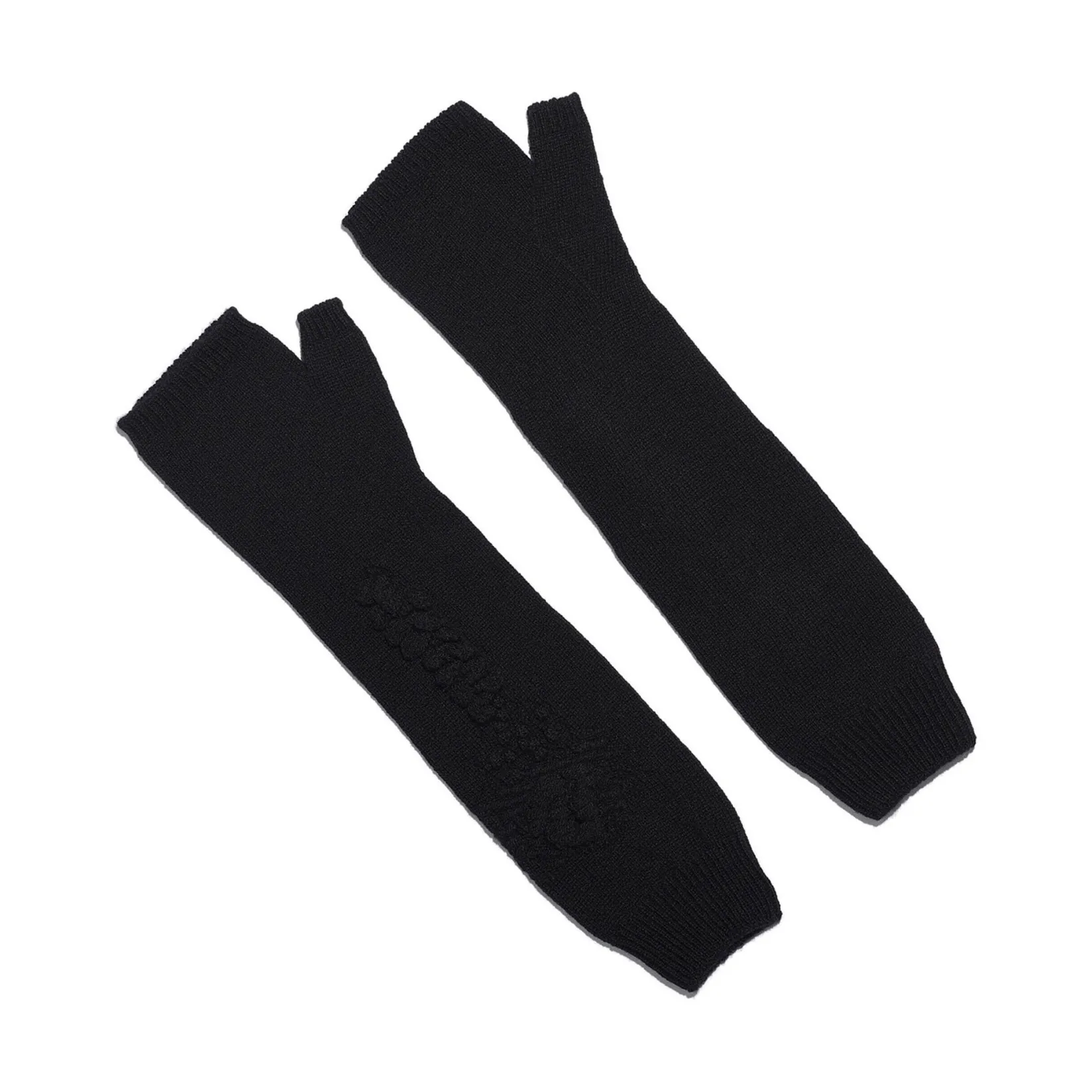 Women Barrie Long cashmere fingerless gloves