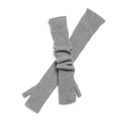 Women Barrie Long cashmere fingerless gloves