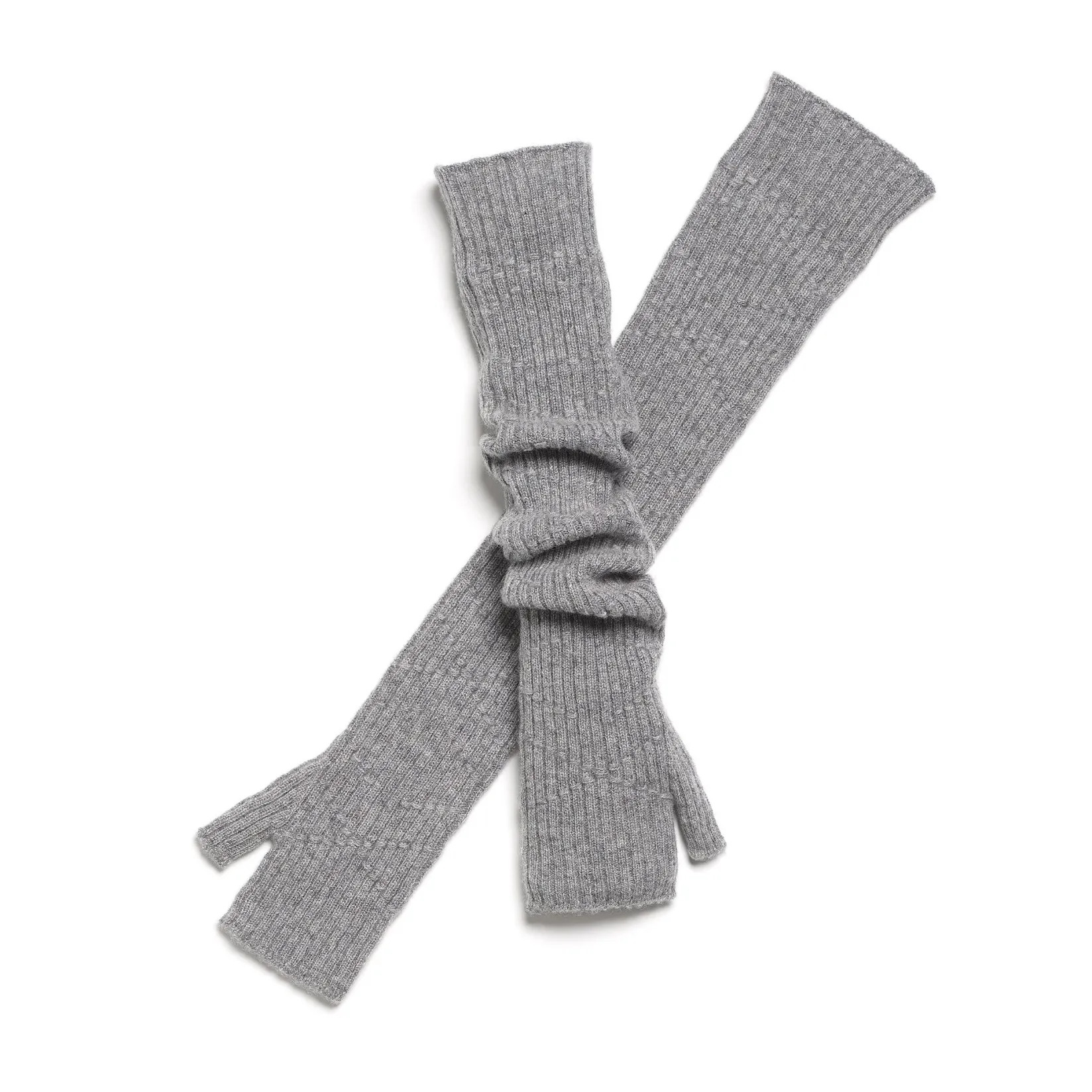 Women Barrie Long cashmere fingerless gloves