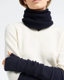 Women Barrie Long cashmere fingerless gloves