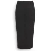 Women Barrie Long Denim skirt in cashmere and cotton