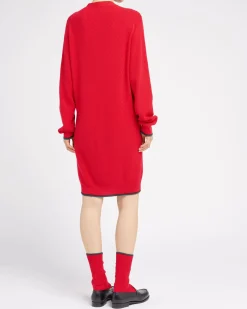 Women Barrie Long V-neck cardigan in lightweight cashmere