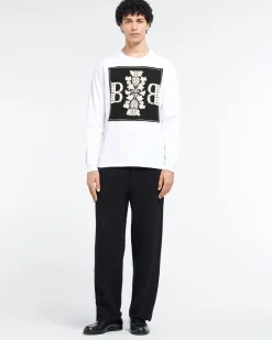 Barrie Long-sleeved T-shirt with cashmere B logo patch