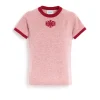 Women Barrie Mottled cashmere top with B logo