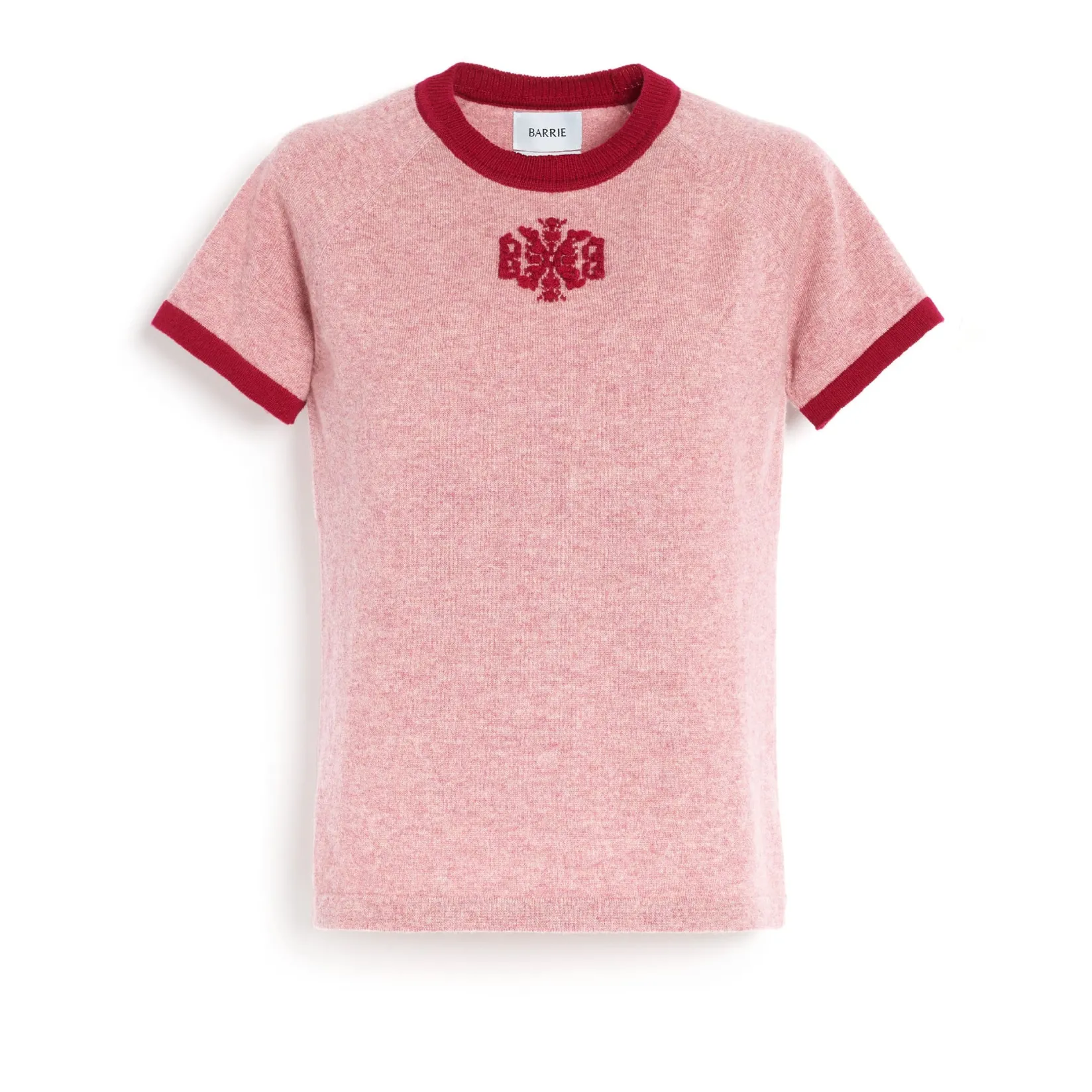 Women Barrie Mottled cashmere top with B logo