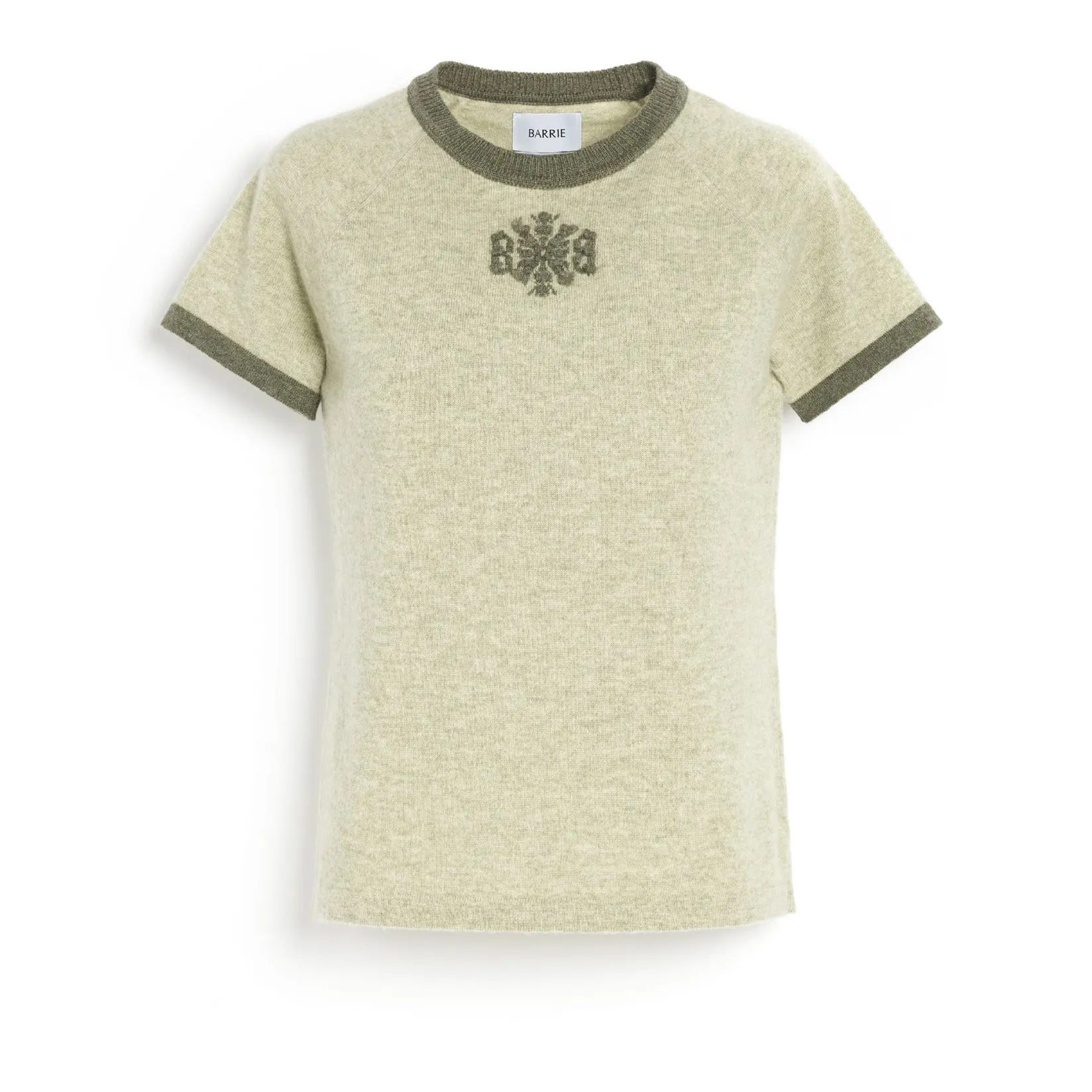 Women Barrie Mottled cashmere top with B logo
