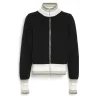 Women Barrie Mottled cashmere zip-up cardigan