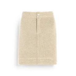 Women Barrie Patchwork Denim skirt in cashmere and cotton