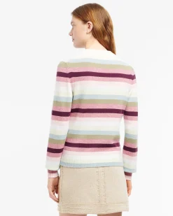 Women Barrie Patchwork Denim skirt in cashmere and cotton