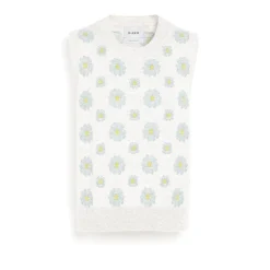 Women Barrie Poppy cashmere and cotton top