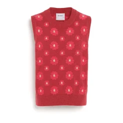 Women Barrie Poppy cashmere and cotton top