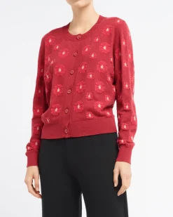 Women Barrie Poppy cashmere and cotton cardigan