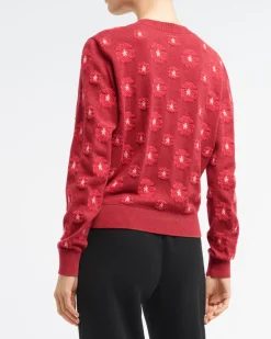 Women Barrie Poppy cashmere and cotton cardigan