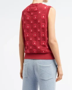 Women Barrie Poppy cashmere and cotton top