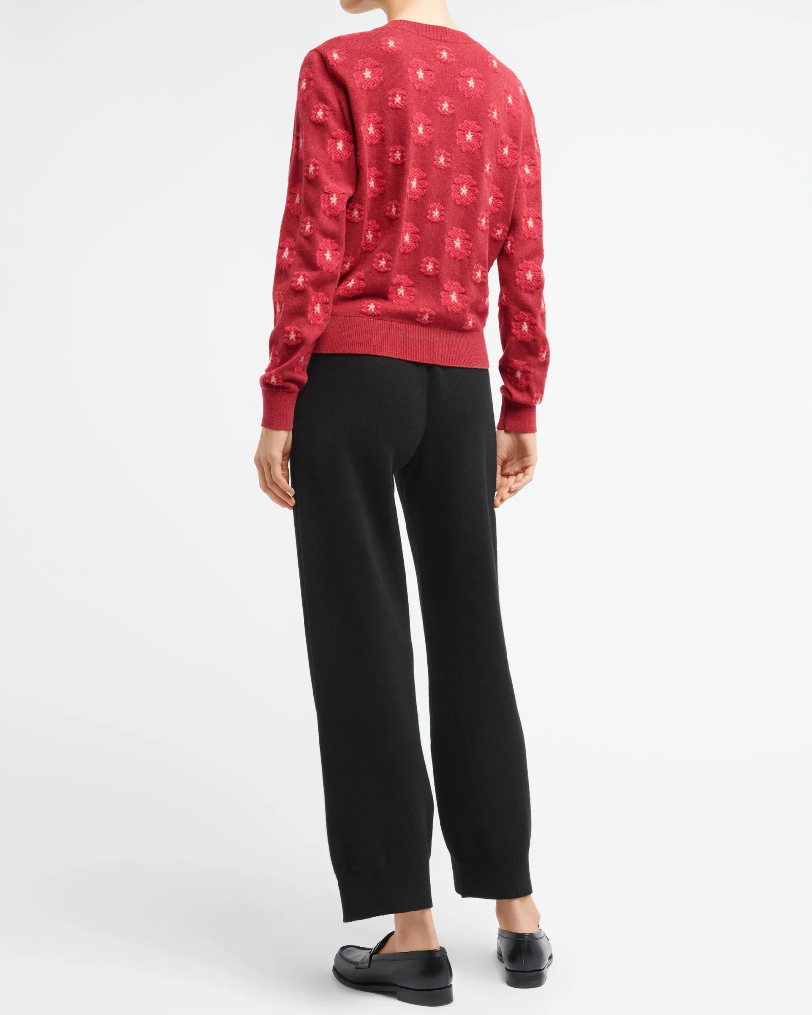 Women Barrie Poppy cashmere and cotton cardigan