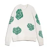 Barrie Roses round-neck cashmere jumper