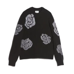 Barrie Roses round-neck cashmere jumper