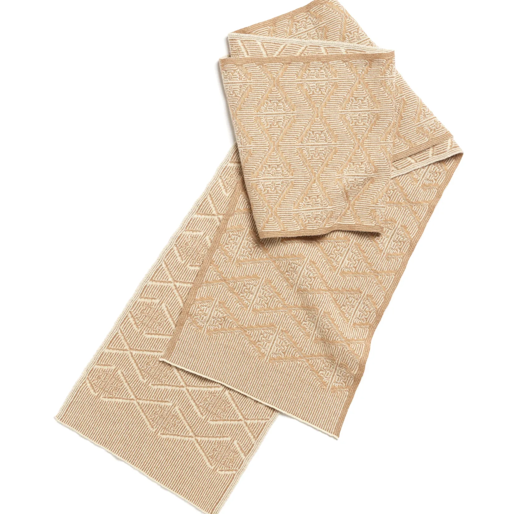 Women Barrie Scarf in cashmere with a monogram motif
