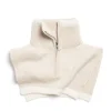Women Barrie Shearling collar in cashmere and alpaca