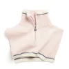 Women Barrie Shearling collar in cashmere and alpaca