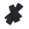 Women Barrie Shearling-effect cashmere fingerless gloves