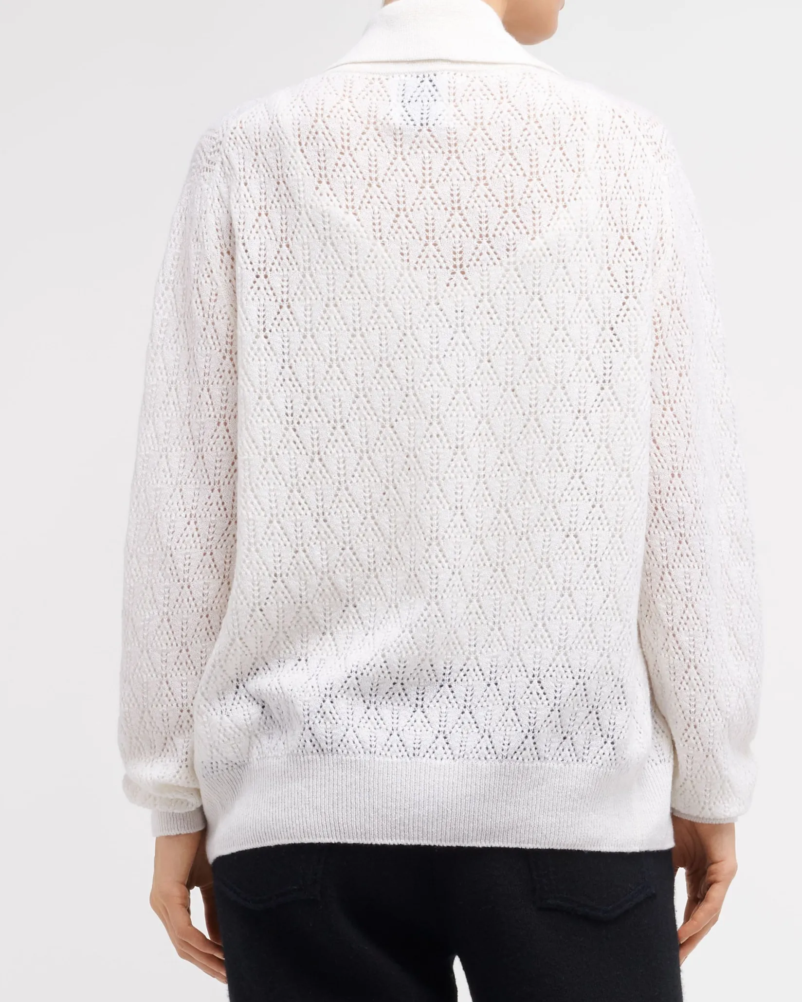 Women Barrie Shirt in cashmere lace