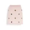 Women Barrie Short skirt in cashmere and cotton with floral motif