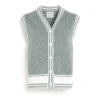 Women Barrie Sleeveless cashmere cardigan