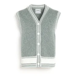 Women Barrie Sleeveless cashmere cardigan
