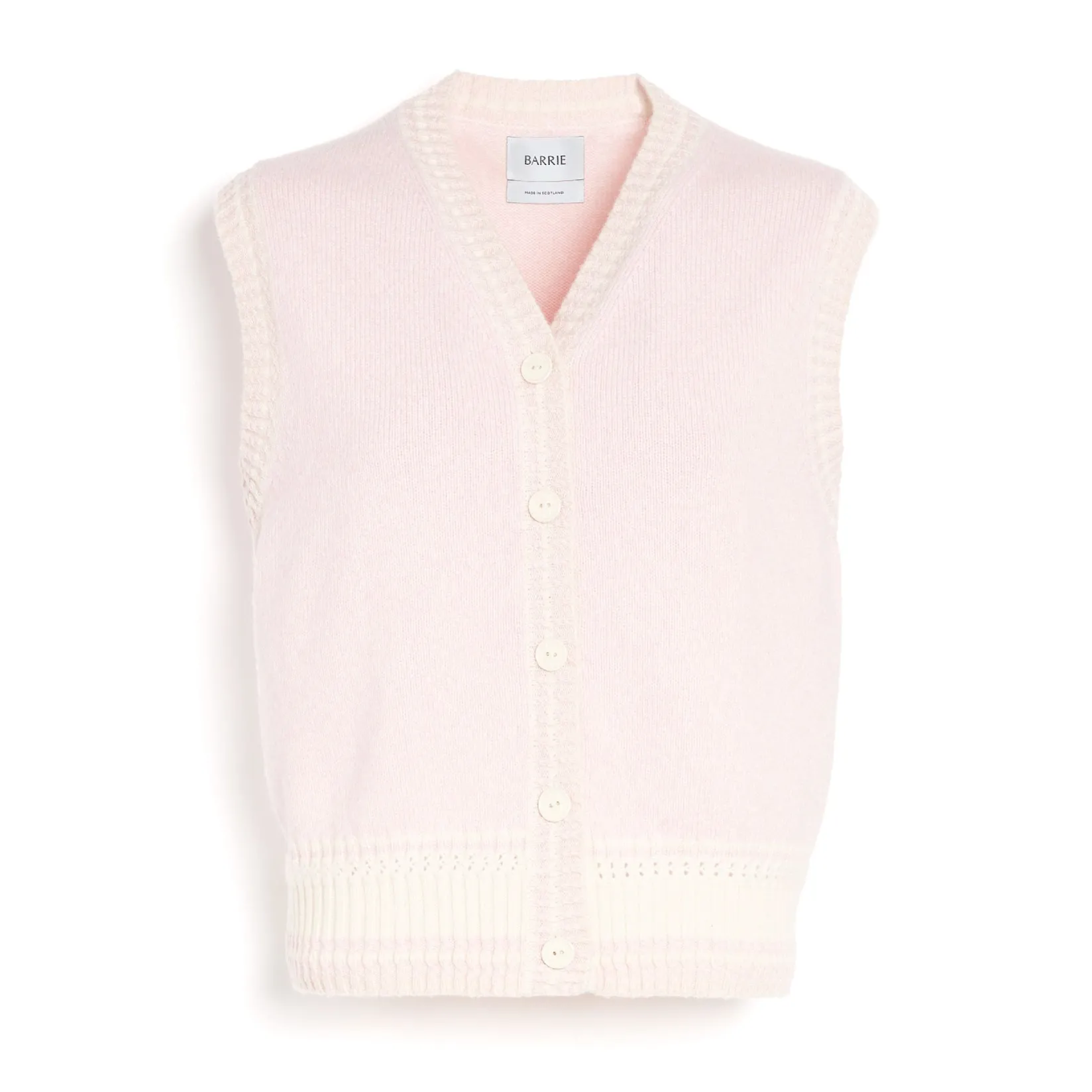 Women Barrie Sleeveless cashmere cardigan